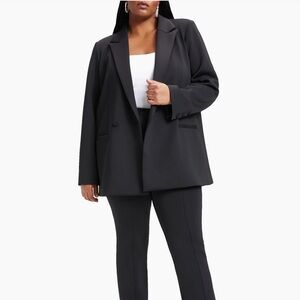 Good American Shiny Scuba Blazer - Size 3X